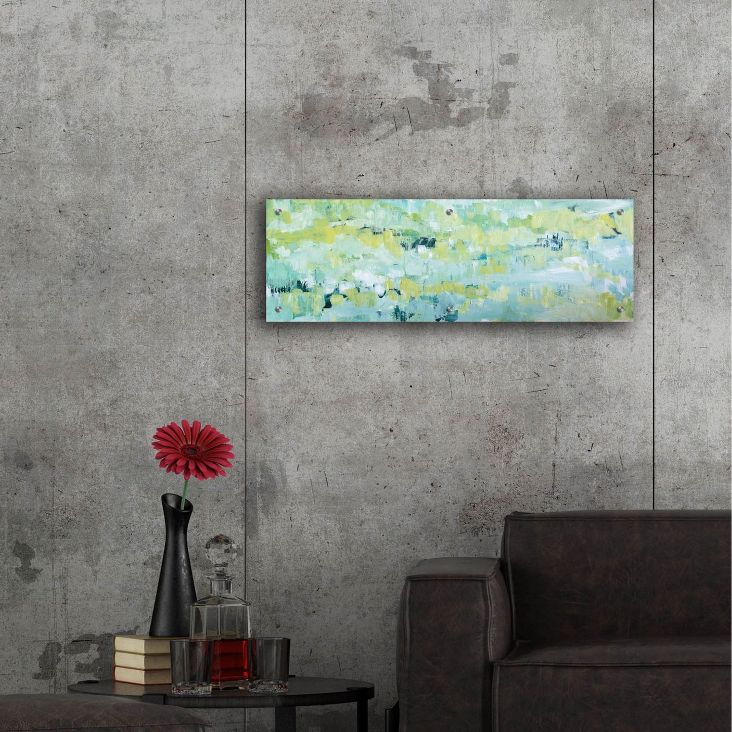 Epic Art 'Except In Spring' by Cassandra Gillens, Acrylic Glass Wall Art,36x12