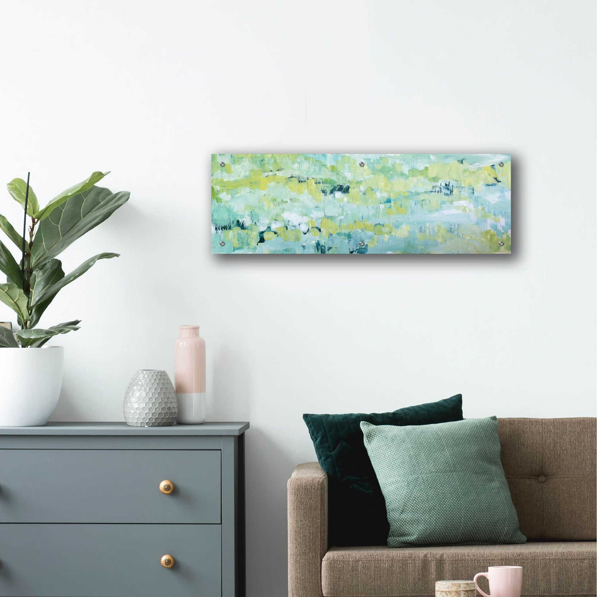 Epic Art 'Except In Spring' by Cassandra Gillens, Acrylic Glass Wall Art,36x12