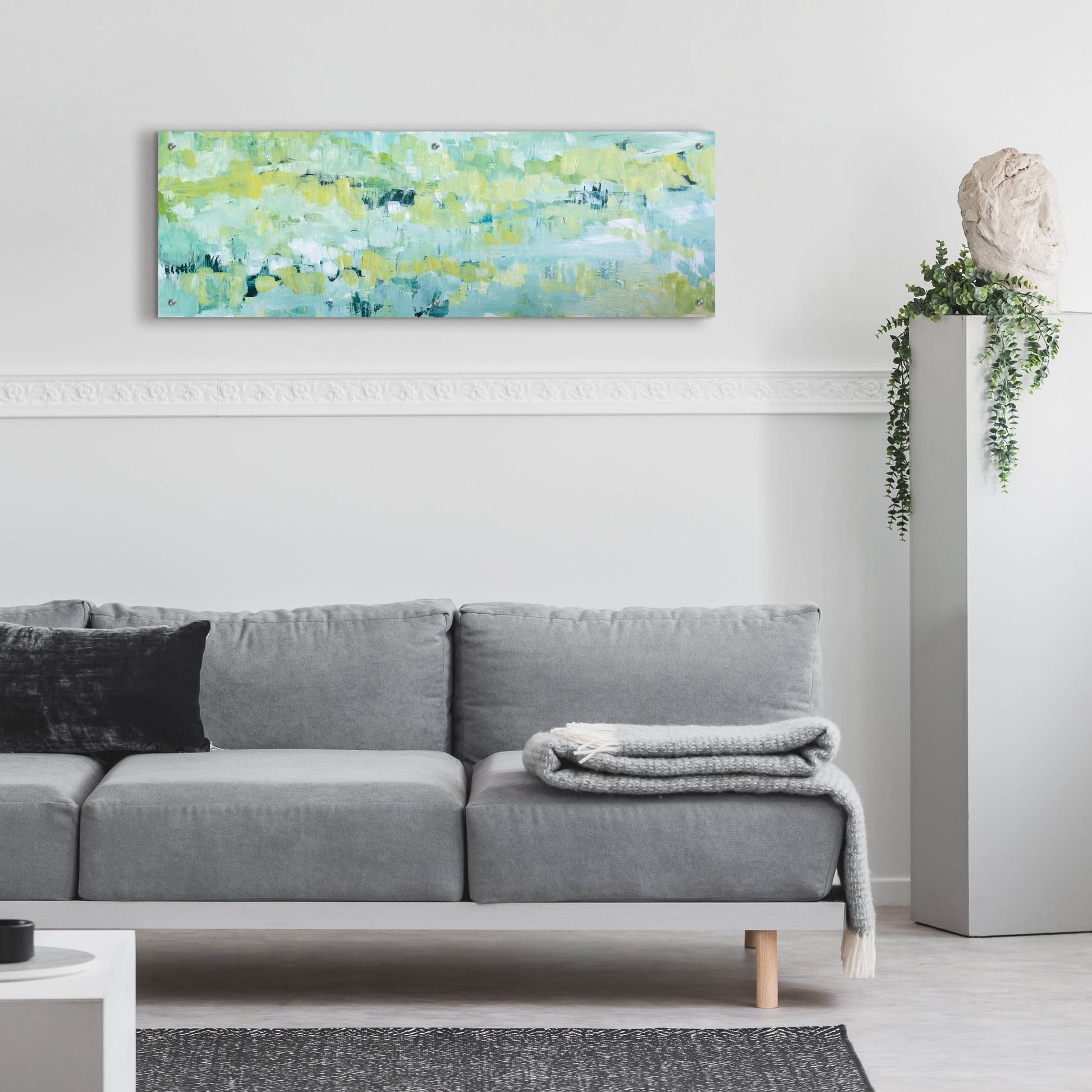 Epic Art 'Except In Spring' by Cassandra Gillens, Acrylic Glass Wall Art,48x16