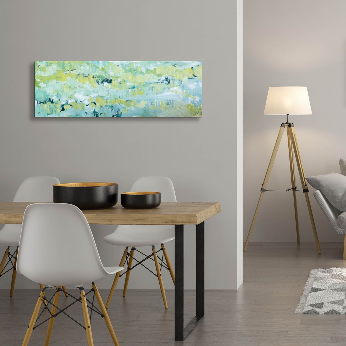 Epic Art 'Except In Spring' by Cassandra Gillens, Acrylic Glass Wall Art,48x16