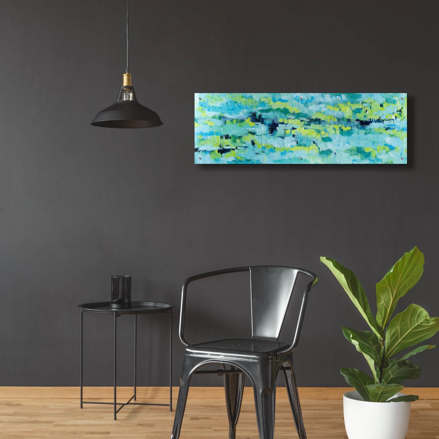 Epic Art 'Except When Soft Rains' by Cassandra Gillens, Acrylic Glass Wall Art,48x16