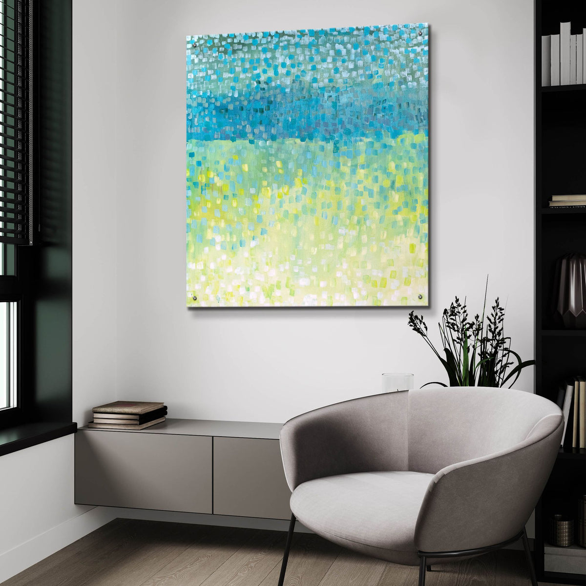 Epic Art 'Windy' by Cassandra Gillens, Acrylic Glass Wall Art,36x36