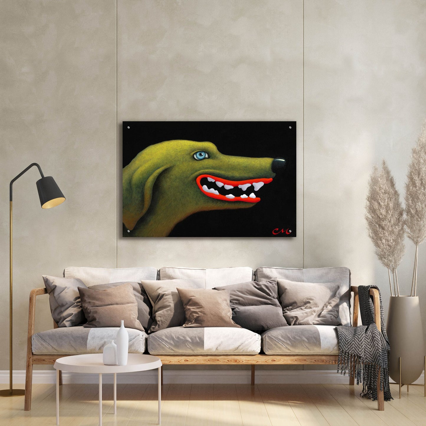 Epic Art 'Good Dog' by Chris Miles, Acrylic Glass Wall Art,36x24