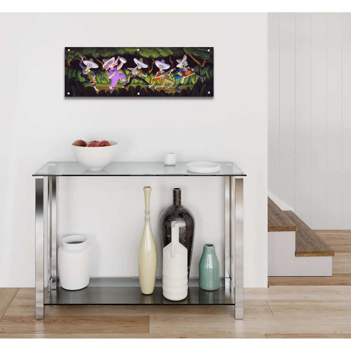 The New Guy by Chris Miles - 36x12 acrylic wall art in a room