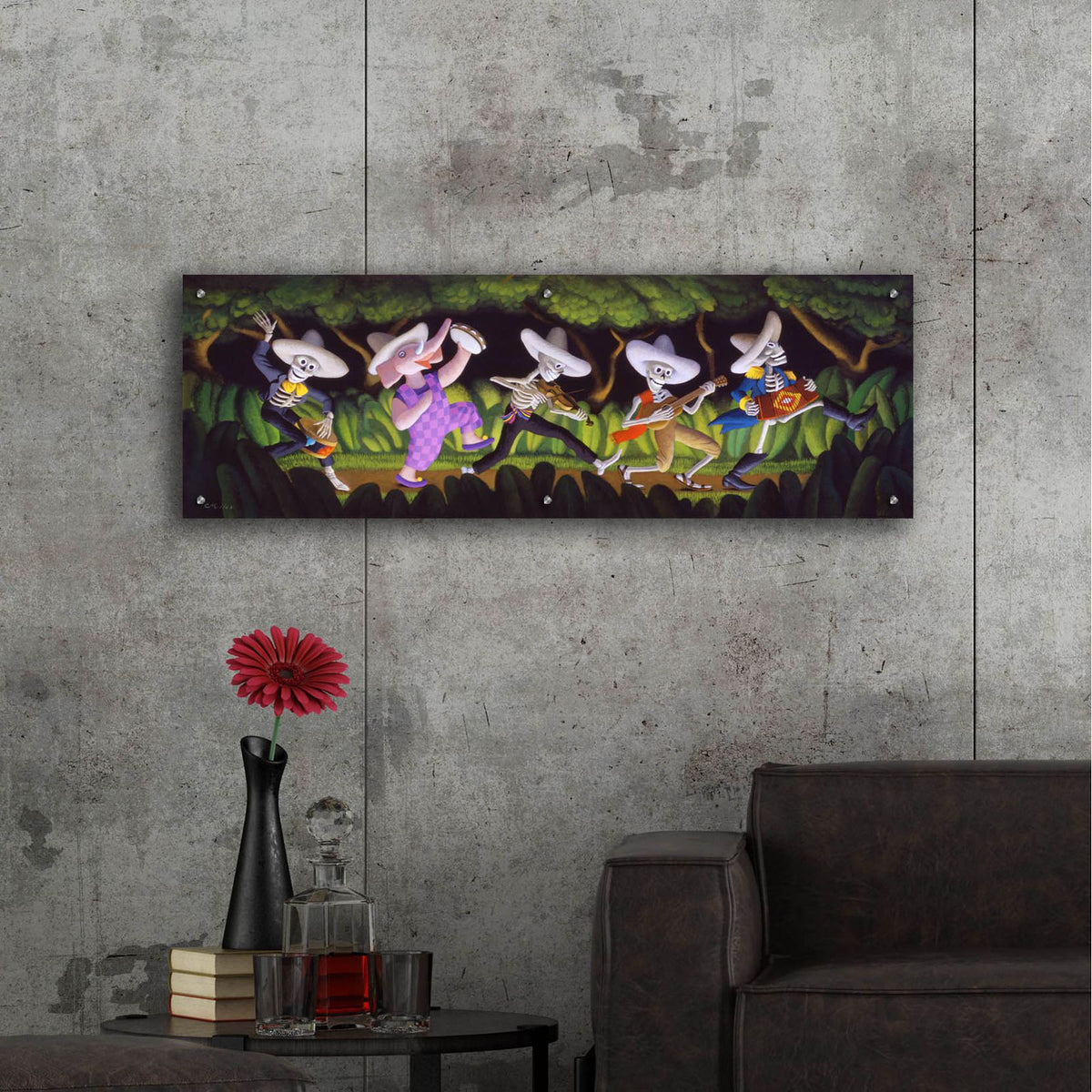 The New Guy by Chris Miles - 48x16 acrylic wall art in a room