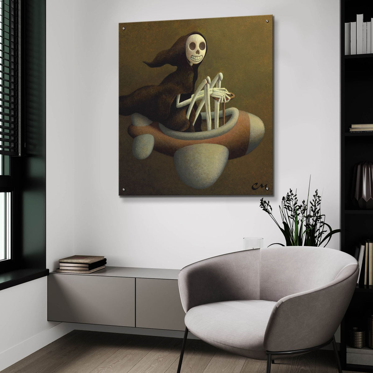 Joy Ride by Chris Miles - 36x36 acrylic wall art in a room