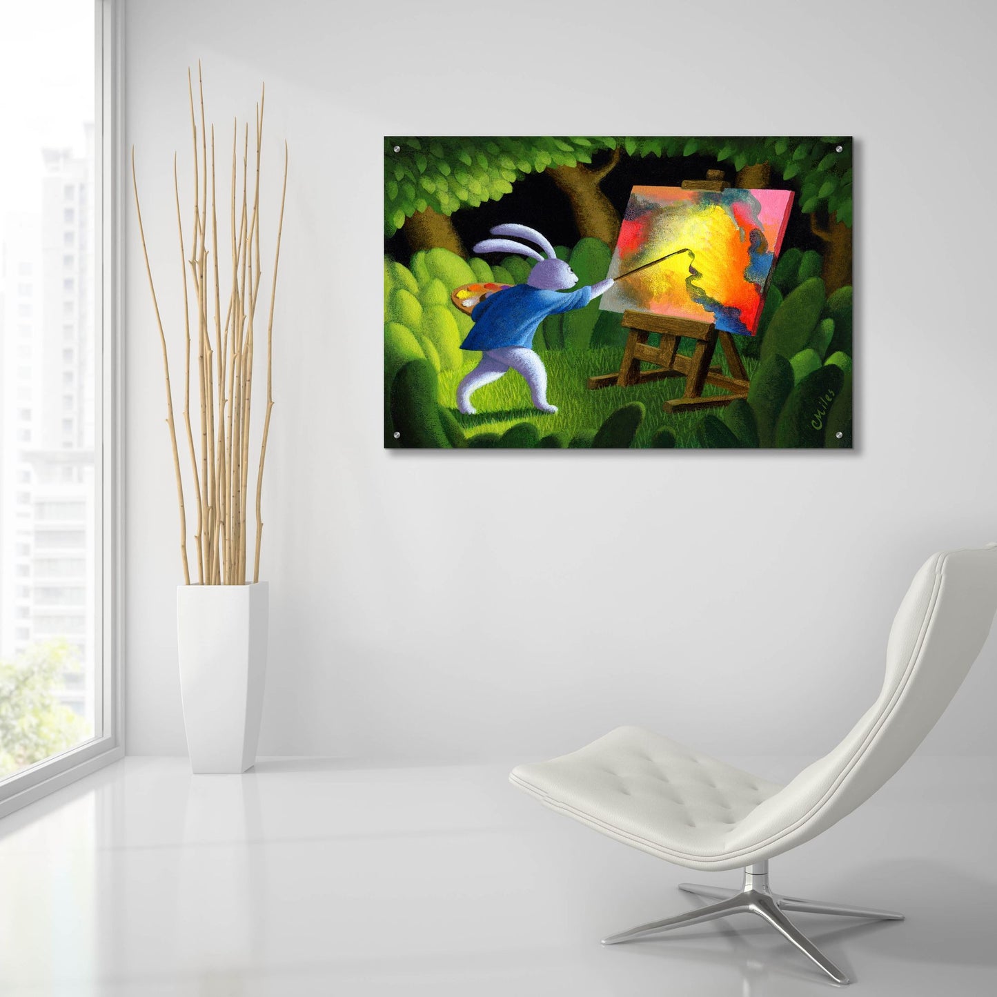 Epic Art 'The Artist' by Chris Miles, Acrylic Glass Wall Art,36x24