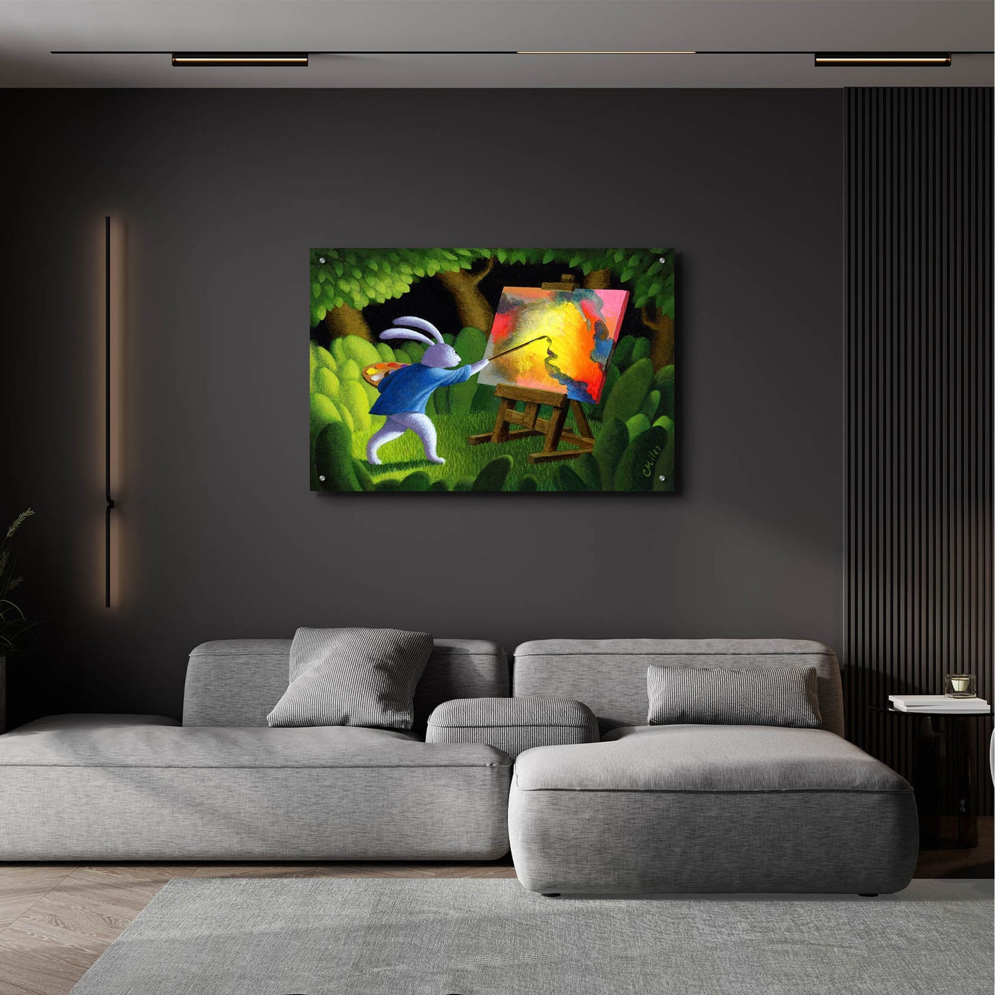 Epic Art 'The Artist' by Chris Miles, Acrylic Glass Wall Art,36x24