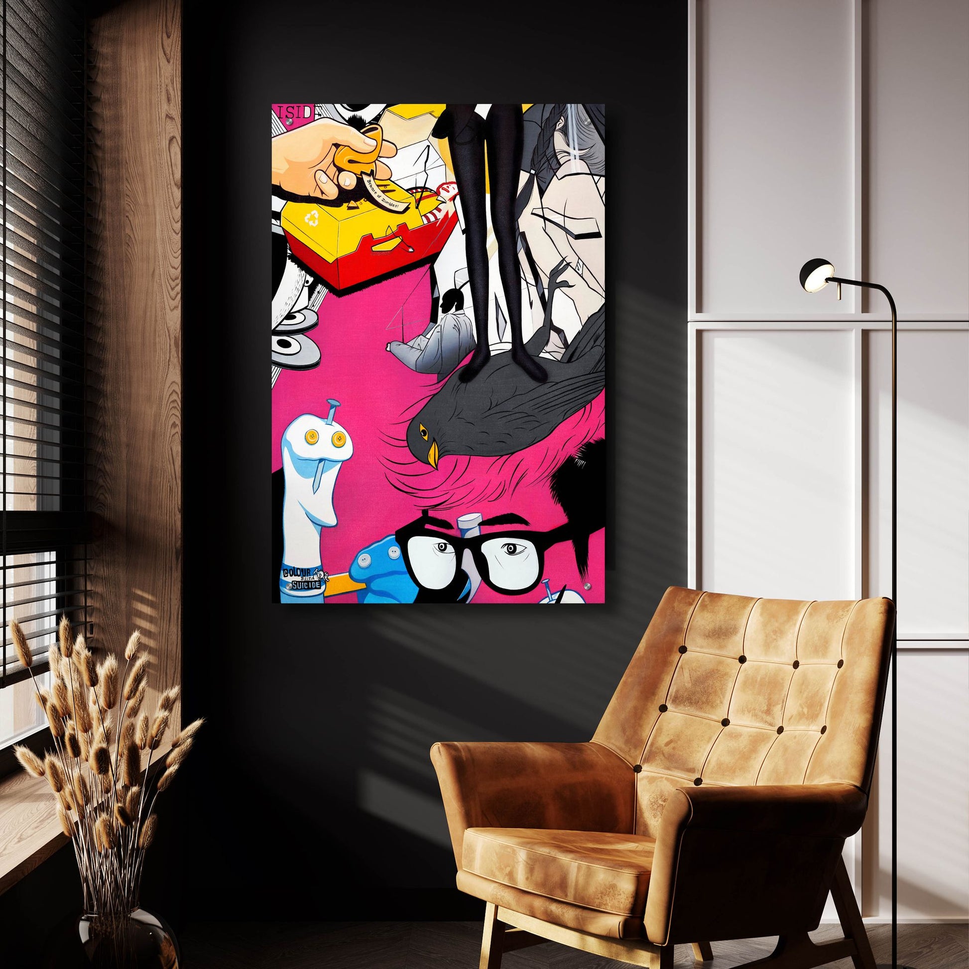 Epic Art 'She'S Got The Look' by Colourblind Suicide, Acrylic Glass Wall Art,24x36