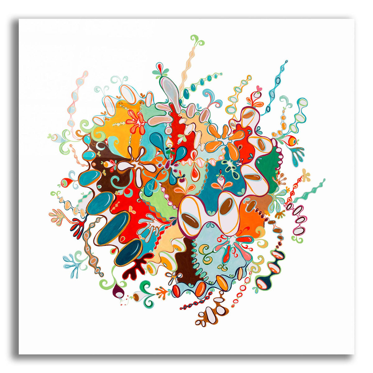 Epic Art 'Golden Doodle No 1' by Cynthia Mosser, Acrylic Glass Wall Art