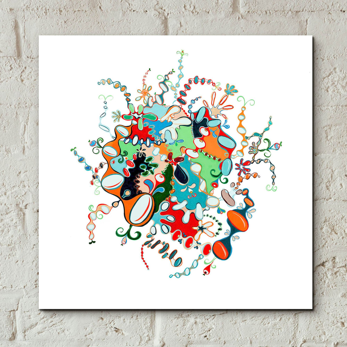 Epic Art 'Golden Doodle No 2' by Cynthia Mosser, Acrylic Glass Wall Art,12x12