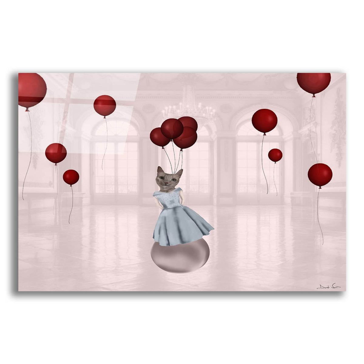Epic Art 'Ball With Balloons' by Daniela Nocito, Acrylic Glass Wall Art