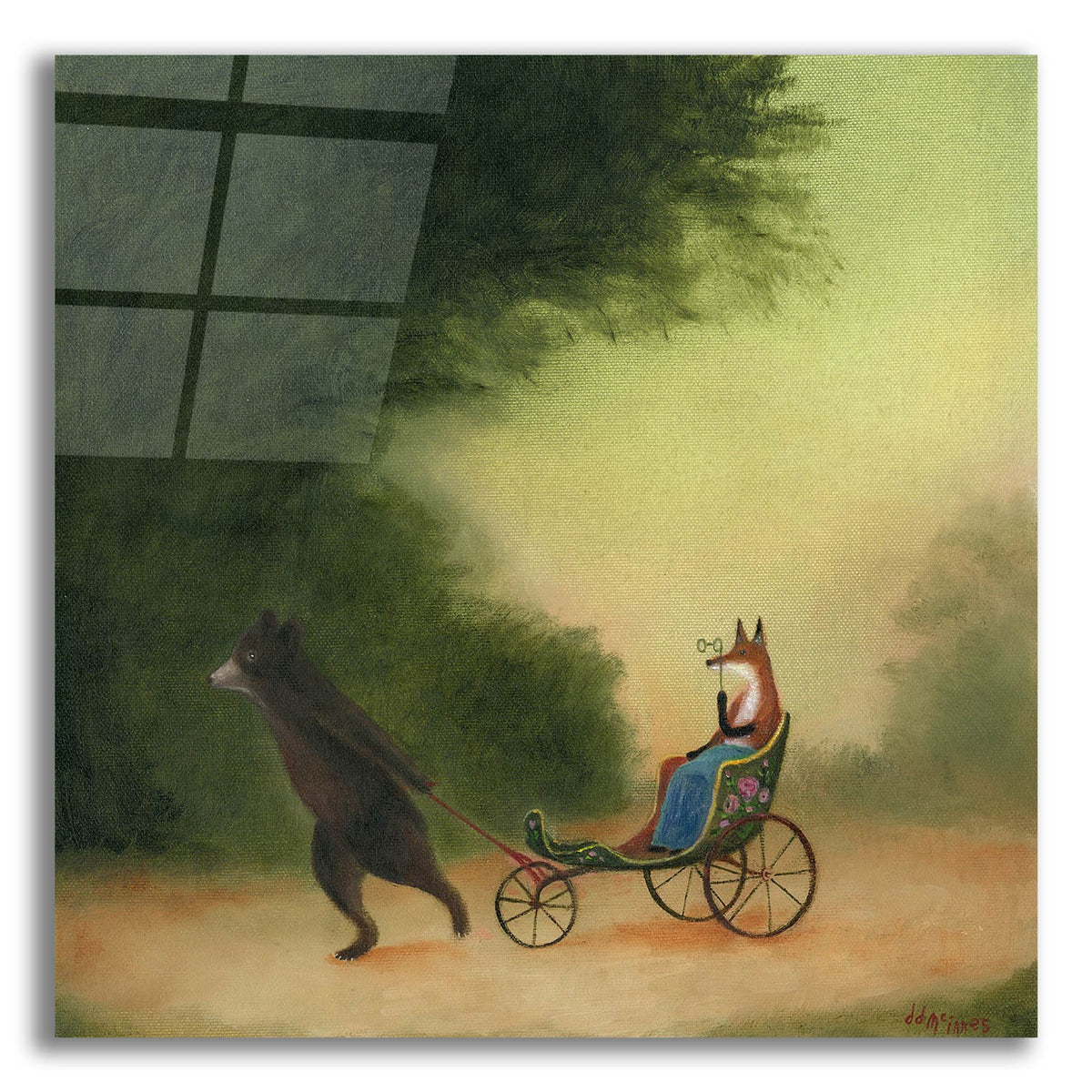 Epic Art 'La Passeggiata Of The Lady Dowager' by Dd Mcinnes, Acrylic Glass Wall Art