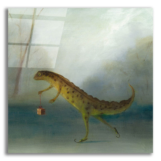 Epic Art 'The Yuletide Newt' by Dd Mcinnes, Acrylic Glass Wall Art