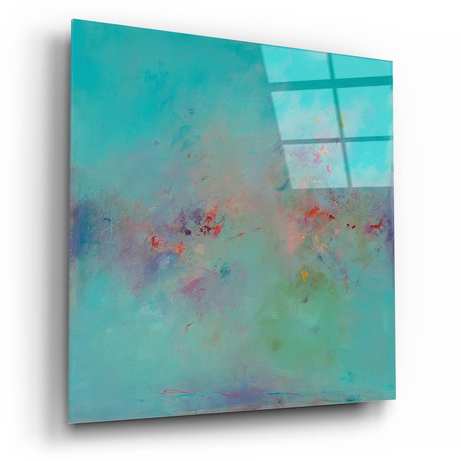 Epic Art 'Untitled Abstract No. 3' by Ed Handelman, Acrylic Glass Wall Art,12x12