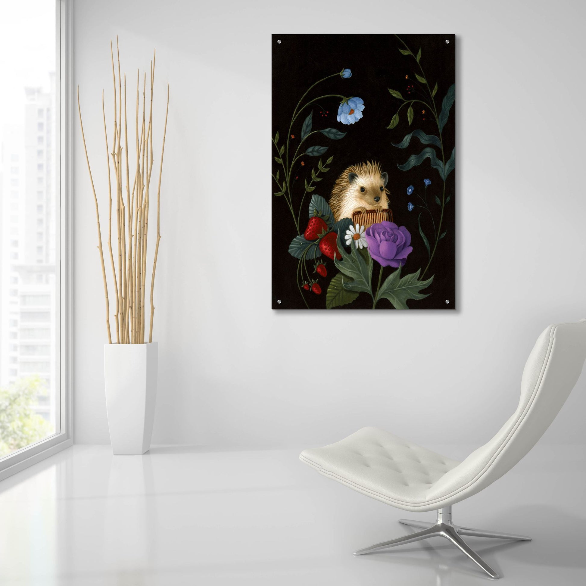 Epic Art 'A Dashing Fellow' by Gina Matarazzo, Acrylic Glass Wall Art,24x36