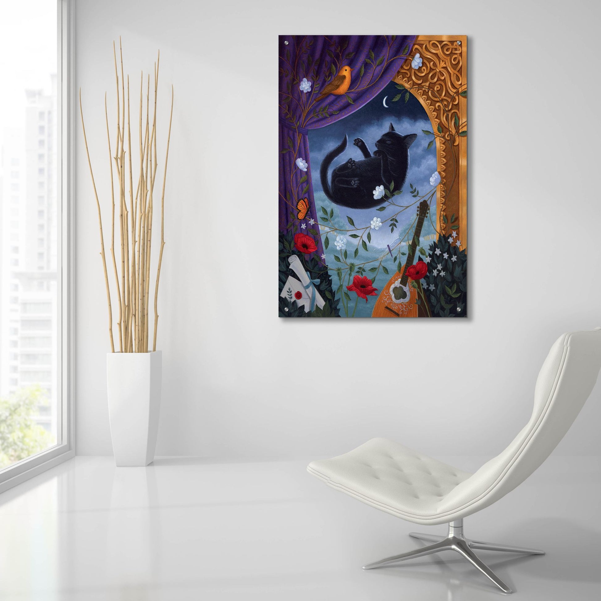 Epic Art 'Enchanted Dreams' by Gina Matarazzo, Acrylic Glass Wall Art,24x36