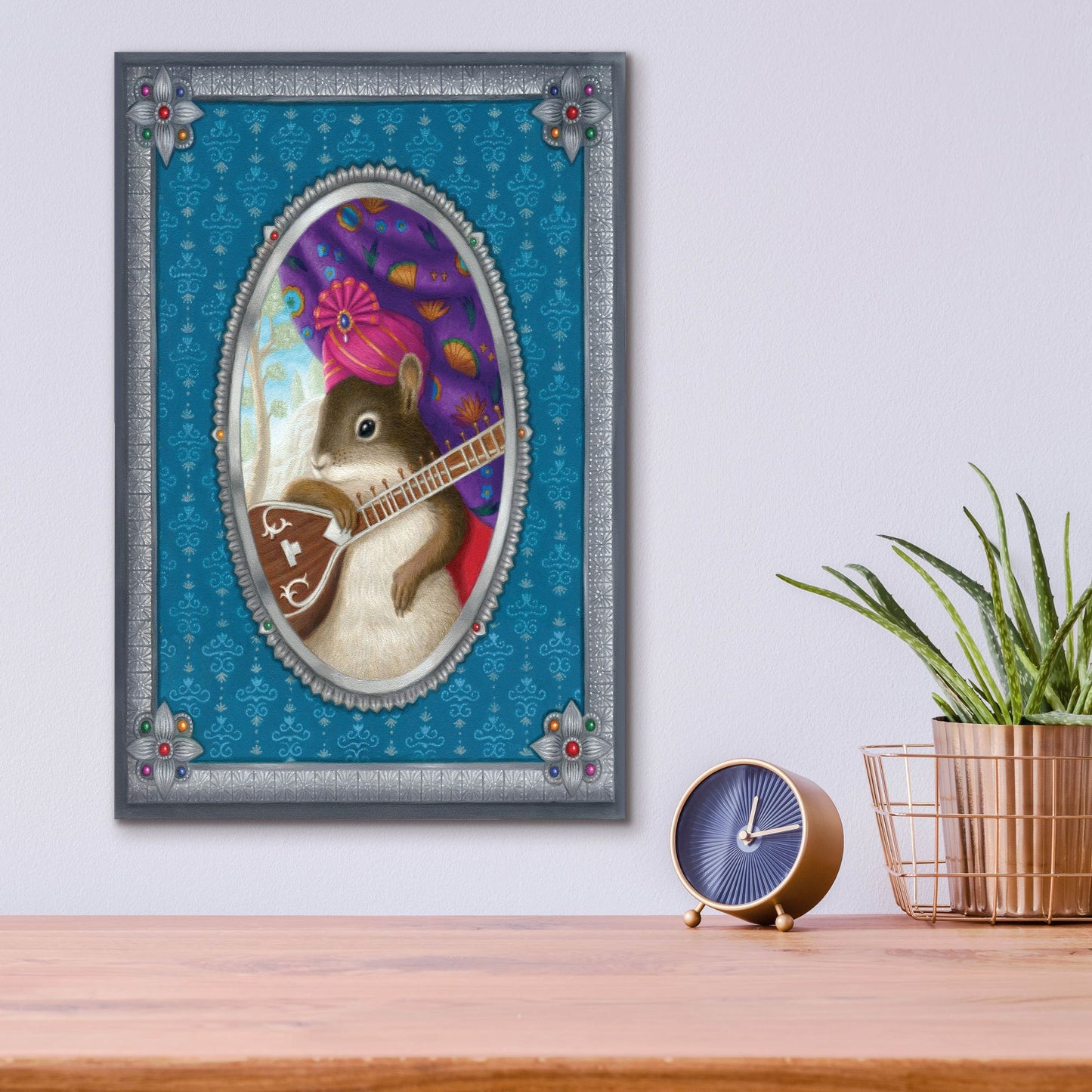 Epic Art 'Ravi The Squirrel' by Gina Matarazzo, Acrylic Glass Wall Art,12x16