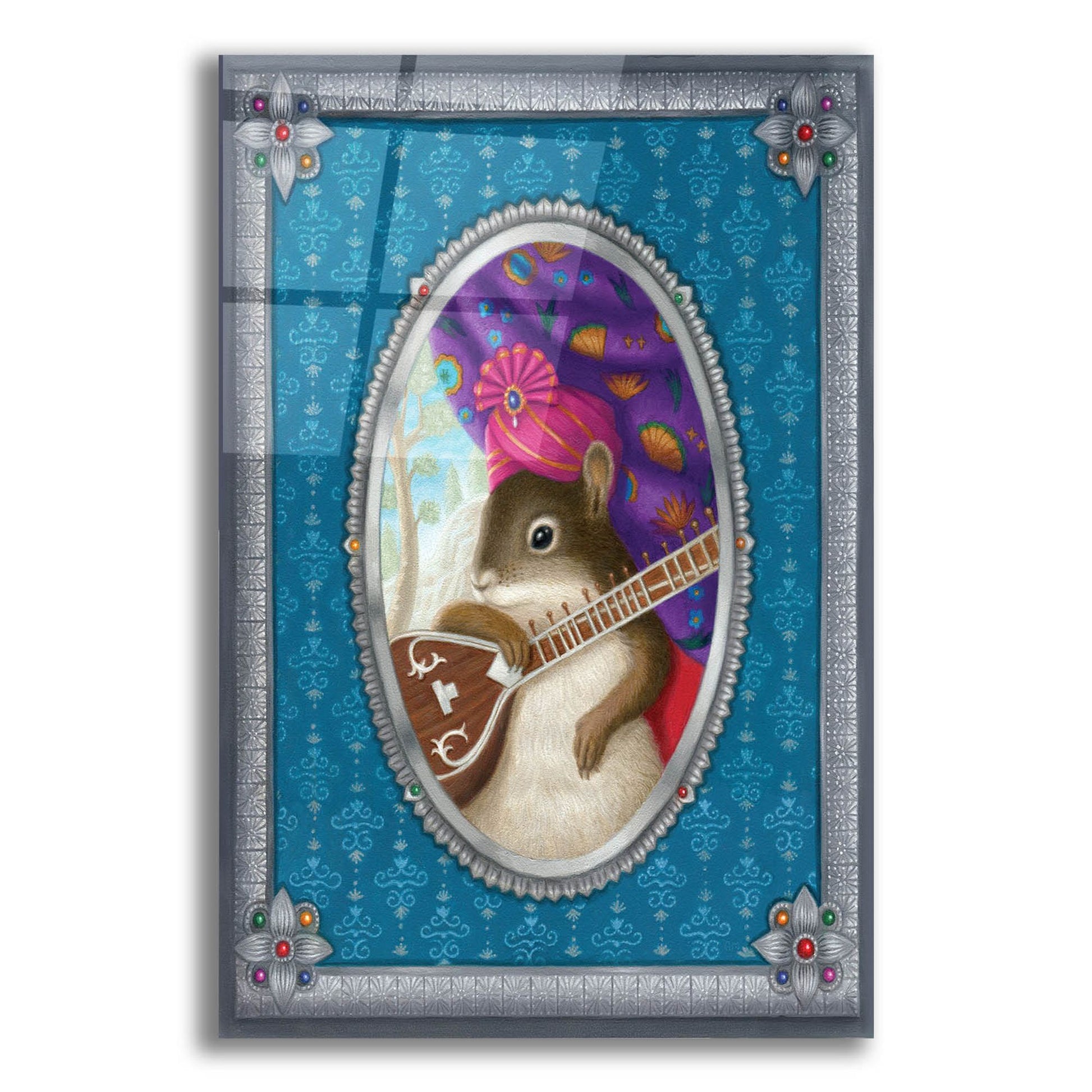 Epic Art 'Ravi The Squirrel' by Gina Matarazzo, Acrylic Glass Wall Art