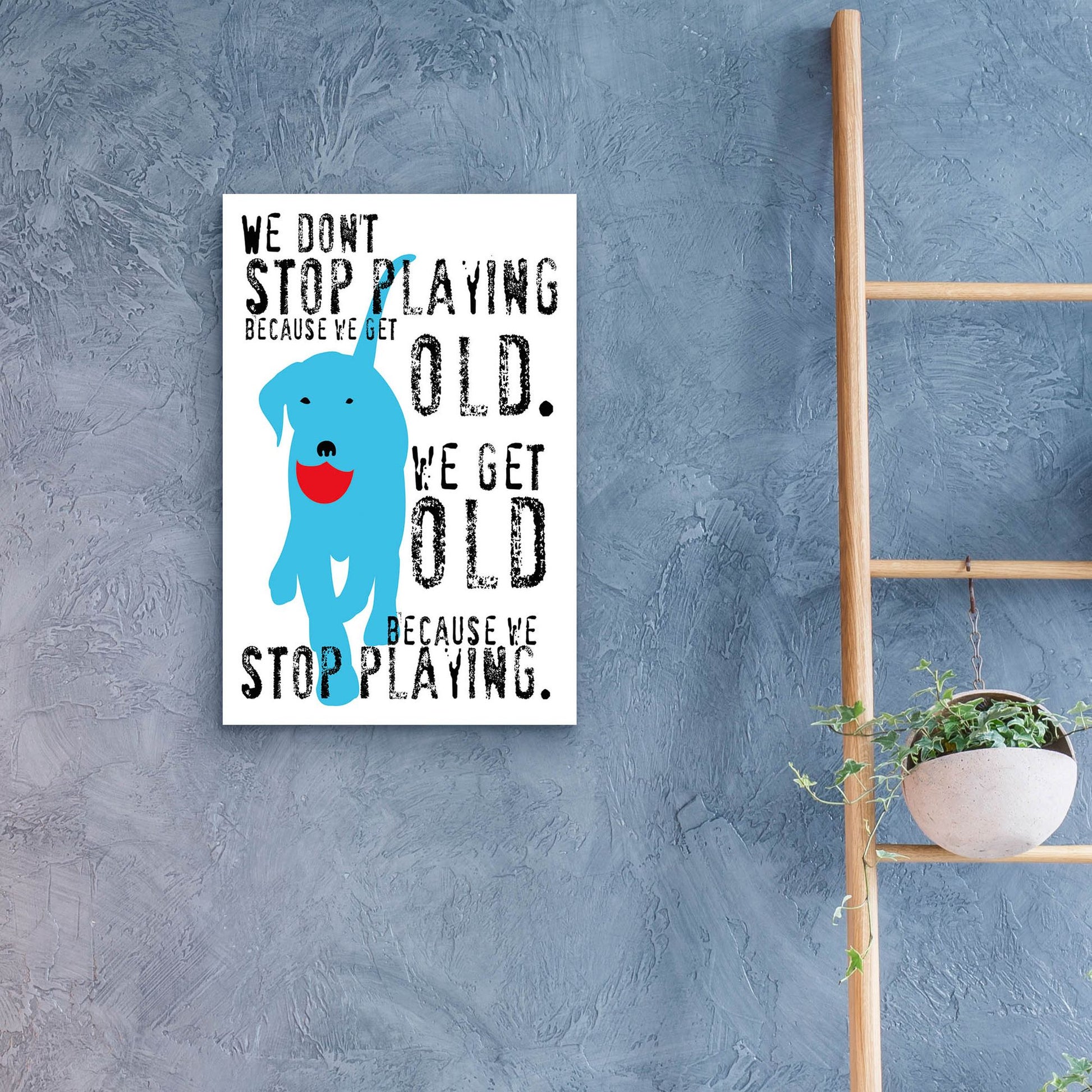 Epic Art 'Dont Stop Playing' by Ginger Oliphant, Acrylic Glass Wall Art,16x24