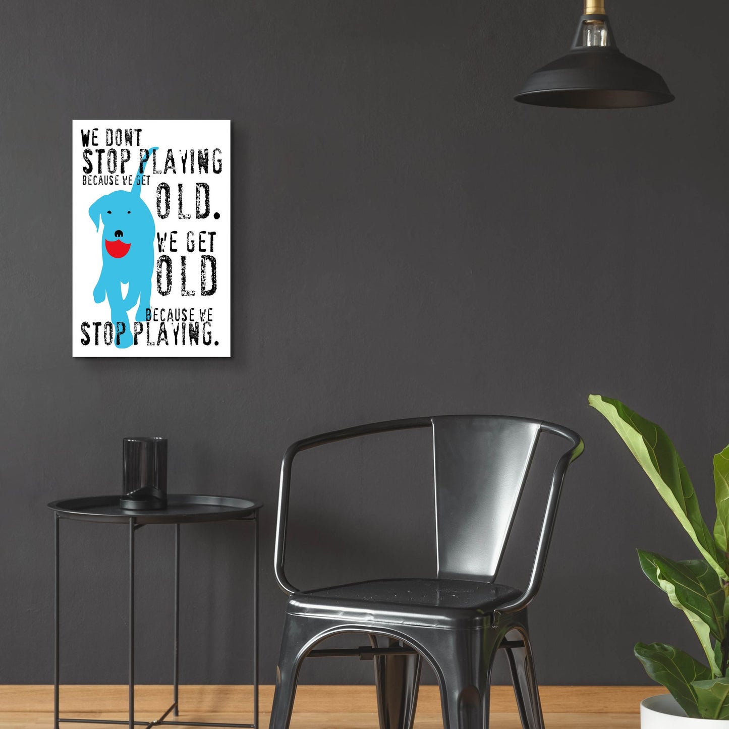 Epic Art 'Dont Stop Playing' by Ginger Oliphant, Acrylic Glass Wall Art,16x24