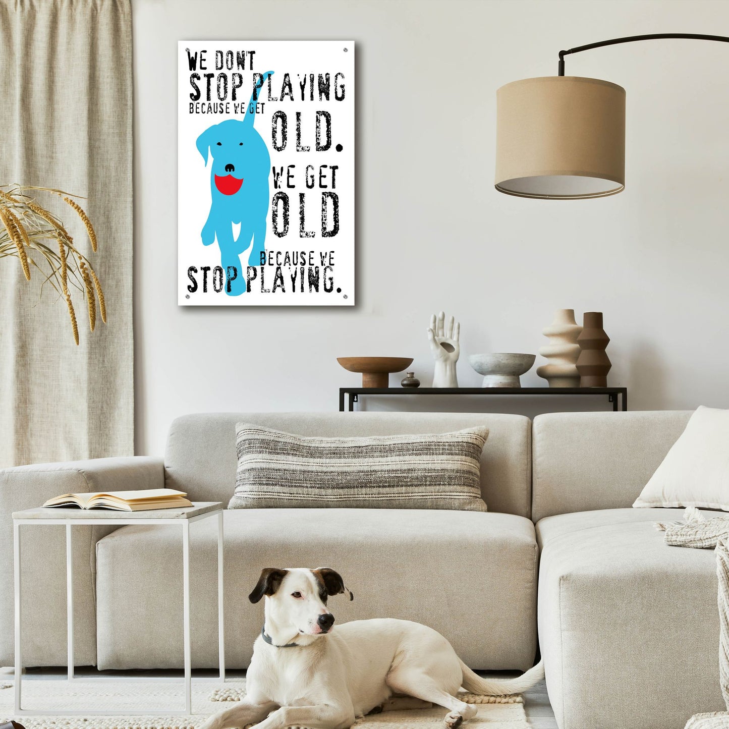 Epic Art 'Dont Stop Playing' by Ginger Oliphant, Acrylic Glass Wall Art,24x36