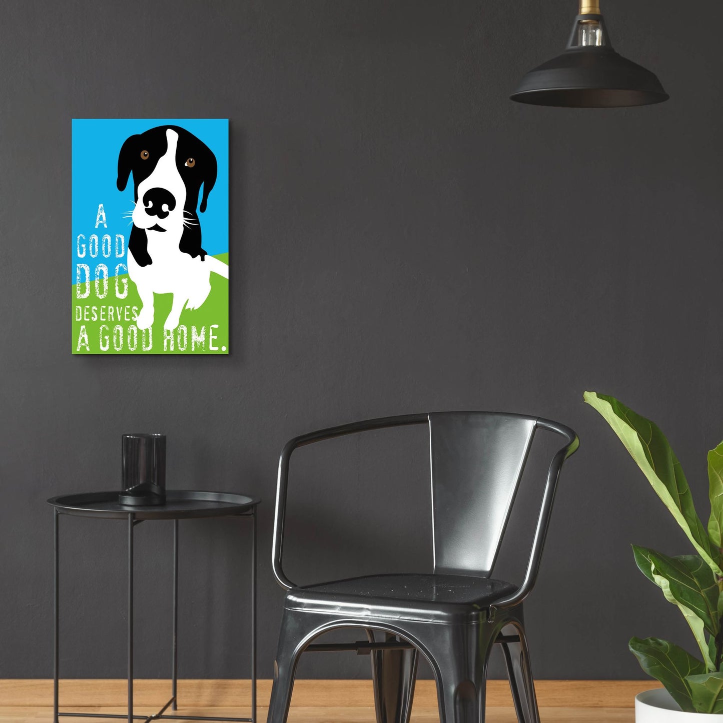 Epic Art 'A Good Dog' by Ginger Oliphant, Acrylic Glass Wall Art,16x24