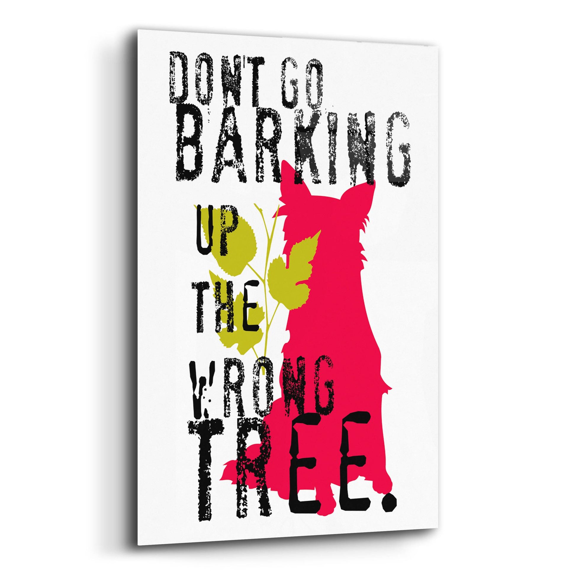 Epic Art 'Dont Go Barking' by Ginger Oliphant, Acrylic Glass Wall Art,12x16