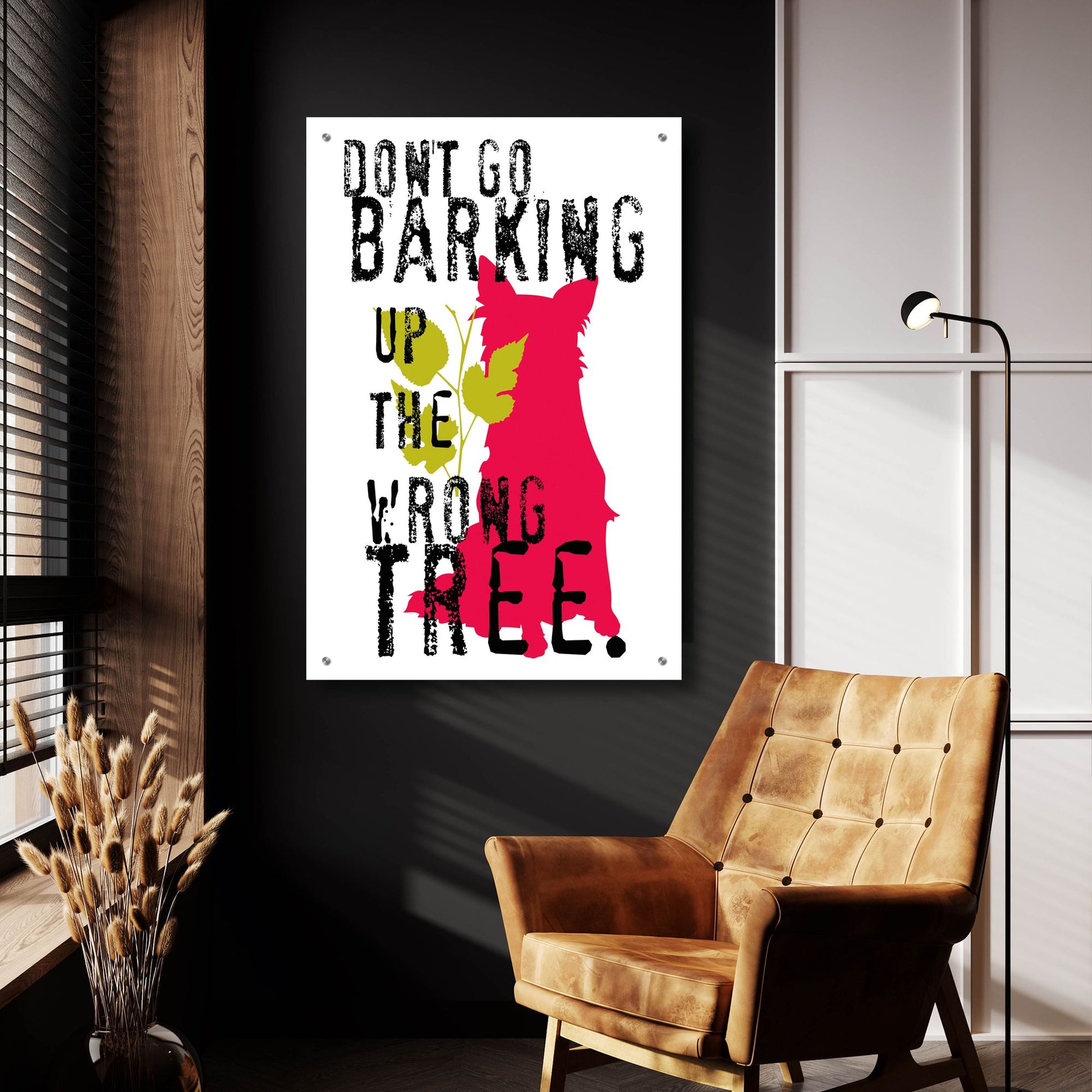 Epic Art 'Dont Go Barking' by Ginger Oliphant, Acrylic Glass Wall Art,24x36