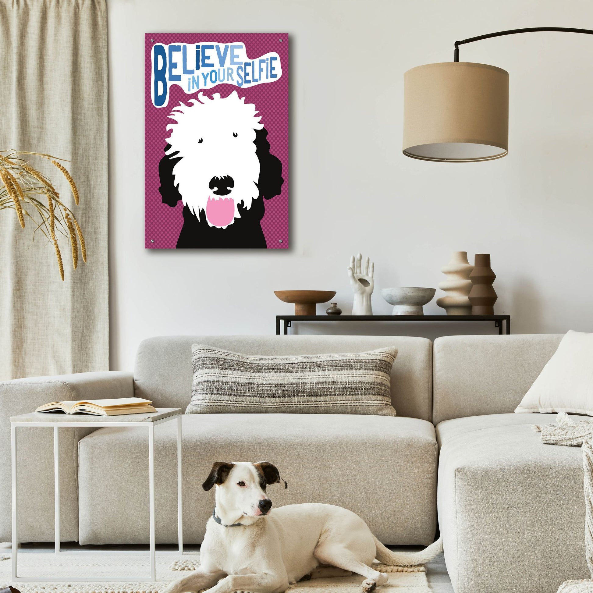 Epic Art 'Believe In Your Selfie' by Ginger Oliphant, Acrylic Glass Wall Art,24x36