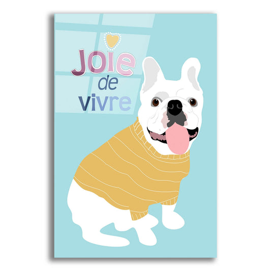 Epic Art 'French Bulldog Joie De Vivre' by Ginger Oliphant, Acrylic Glass Wall Art