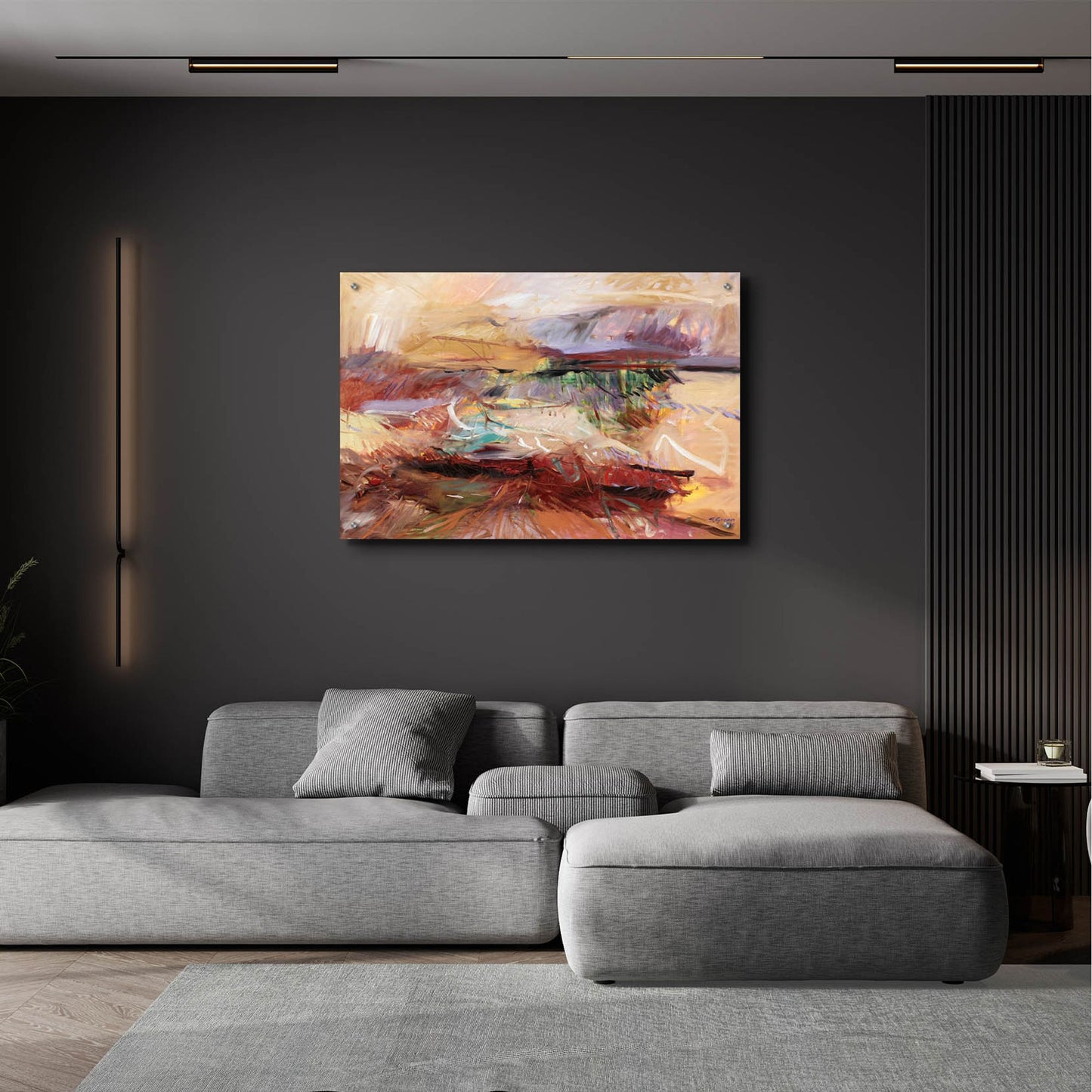 Epic Art 'Afternoon In The Desert' by Gocan, Acrylic Glass Wall Art,36x24