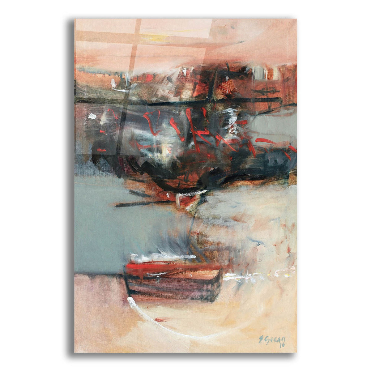 Epic Art 'Voyage No. 1' by Gocan, Acrylic Glass Wall Art