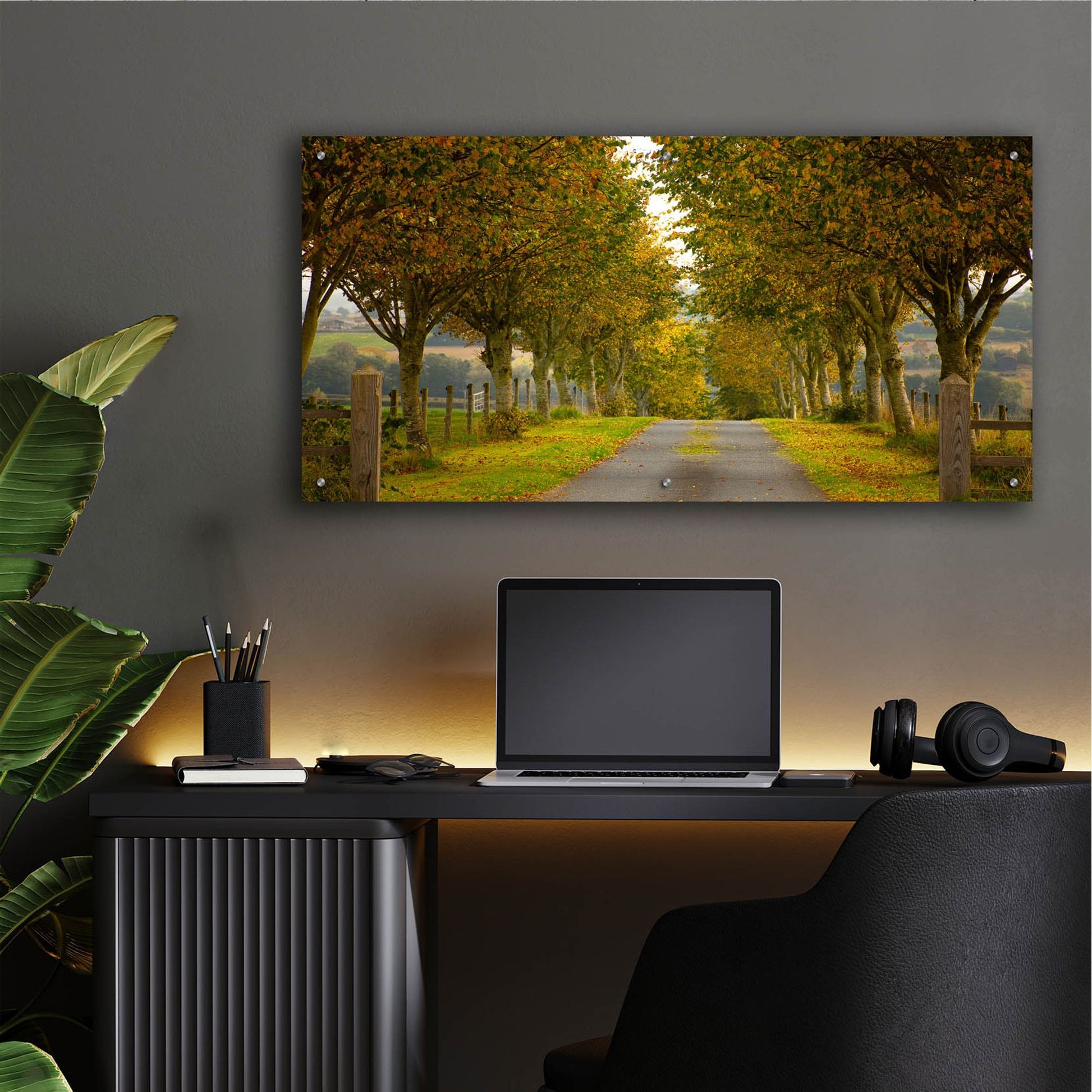 Epic Art 'Colors Of Autumn' by Goncalves, Acrylic Glass Wall Art,48x24