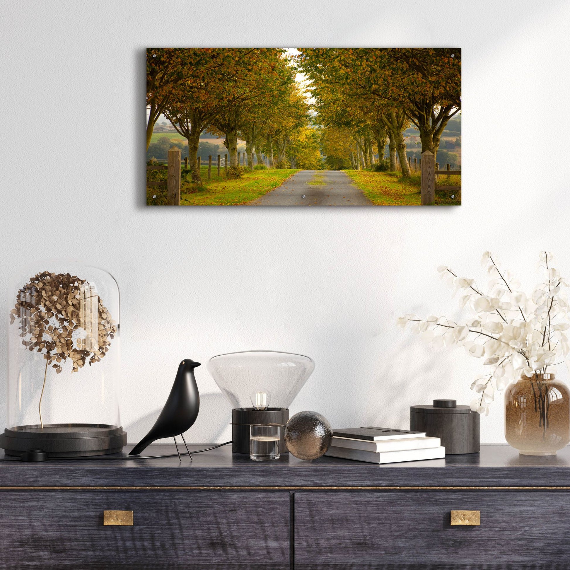 Epic Art 'Colors Of Autumn' by Goncalves, Acrylic Glass Wall Art,48x24