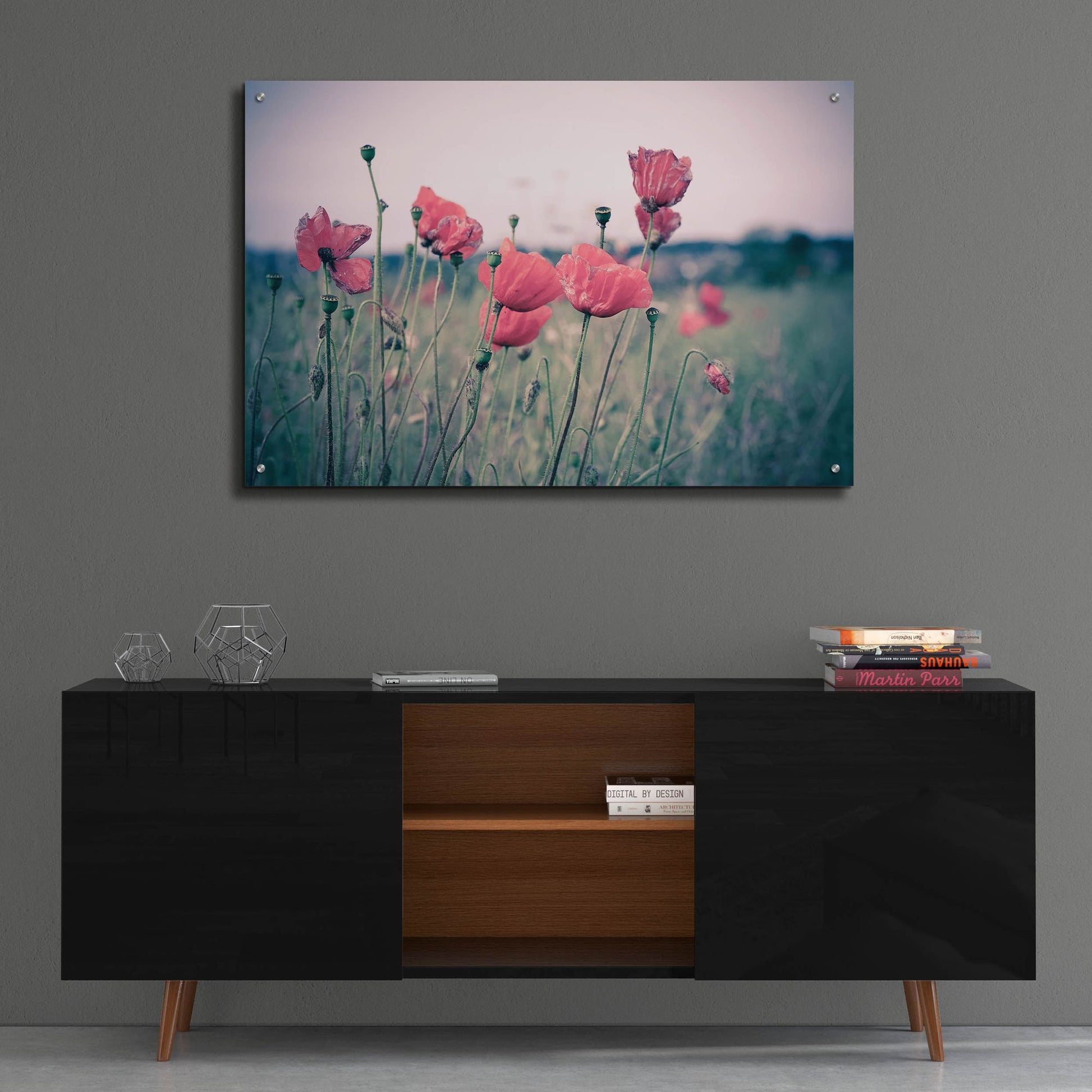 Epic Art 'Pink Tulips' by Goncalves, Acrylic Glass Wall Art,36x24