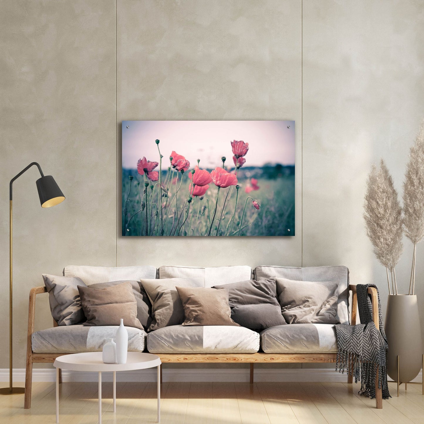 Epic Art 'Pink Tulips' by Goncalves, Acrylic Glass Wall Art,36x24