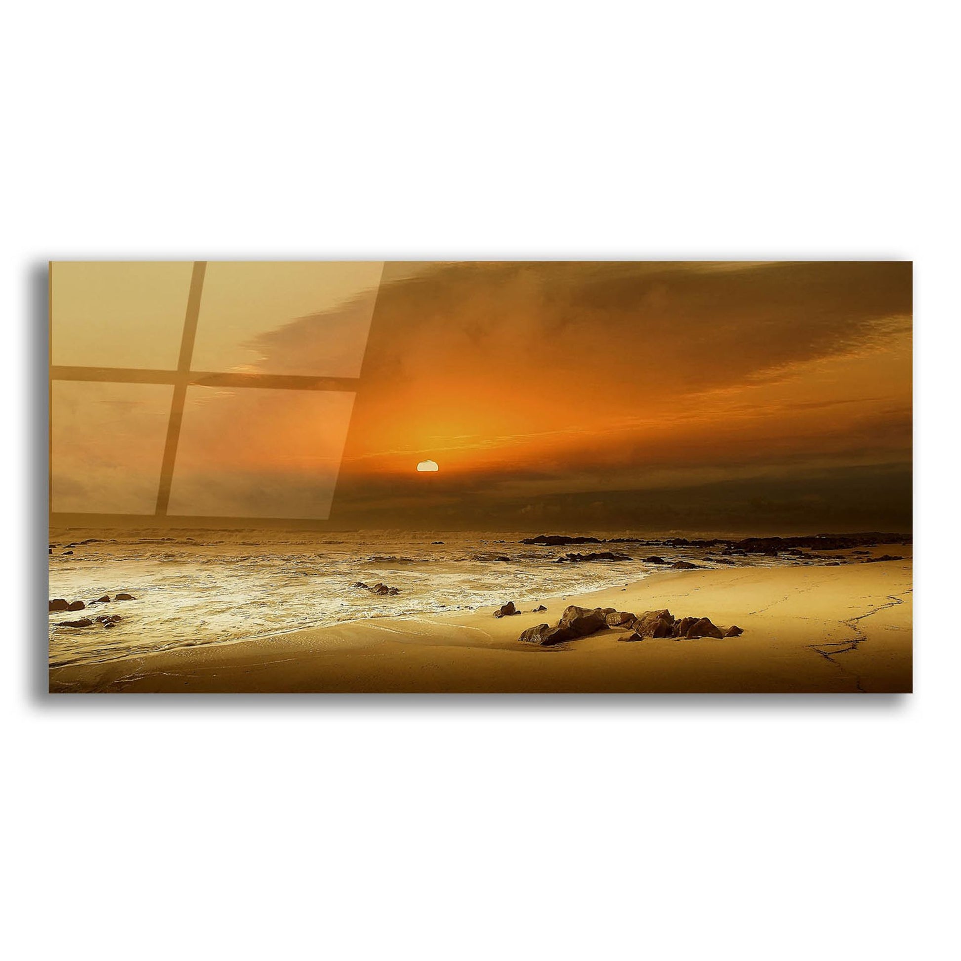 Epic Art 'The Beach' by Goncalves, Acrylic Glass Wall Art