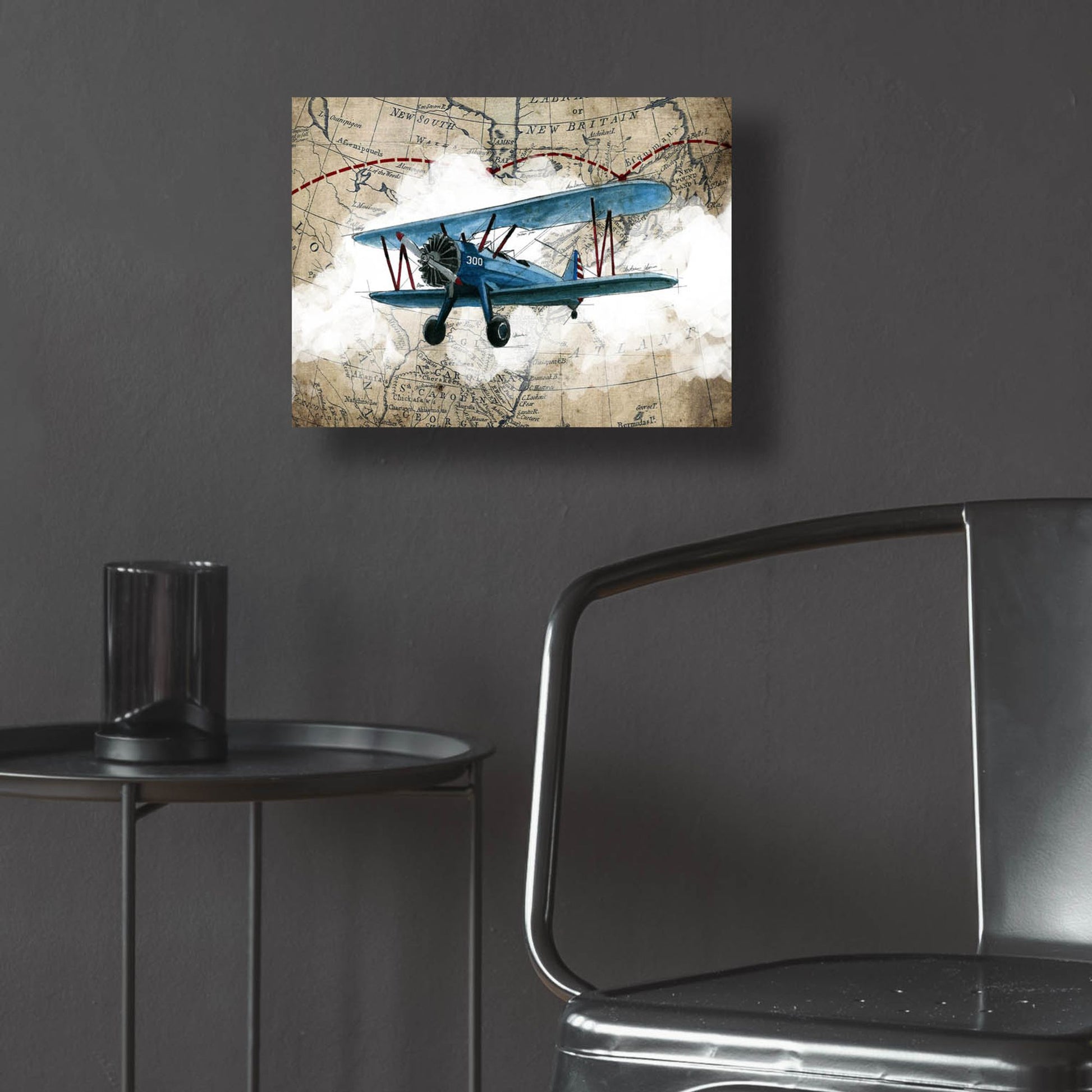 Epic Art 'Biplane 1' by Graphinc, Acrylic Glass Wall Art,16x12