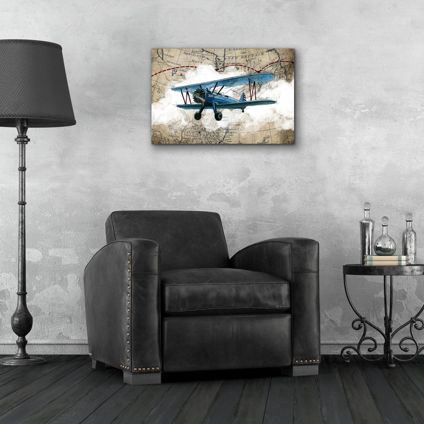 Epic Art 'Biplane 1' by Graphinc, Acrylic Glass Wall Art,24x16