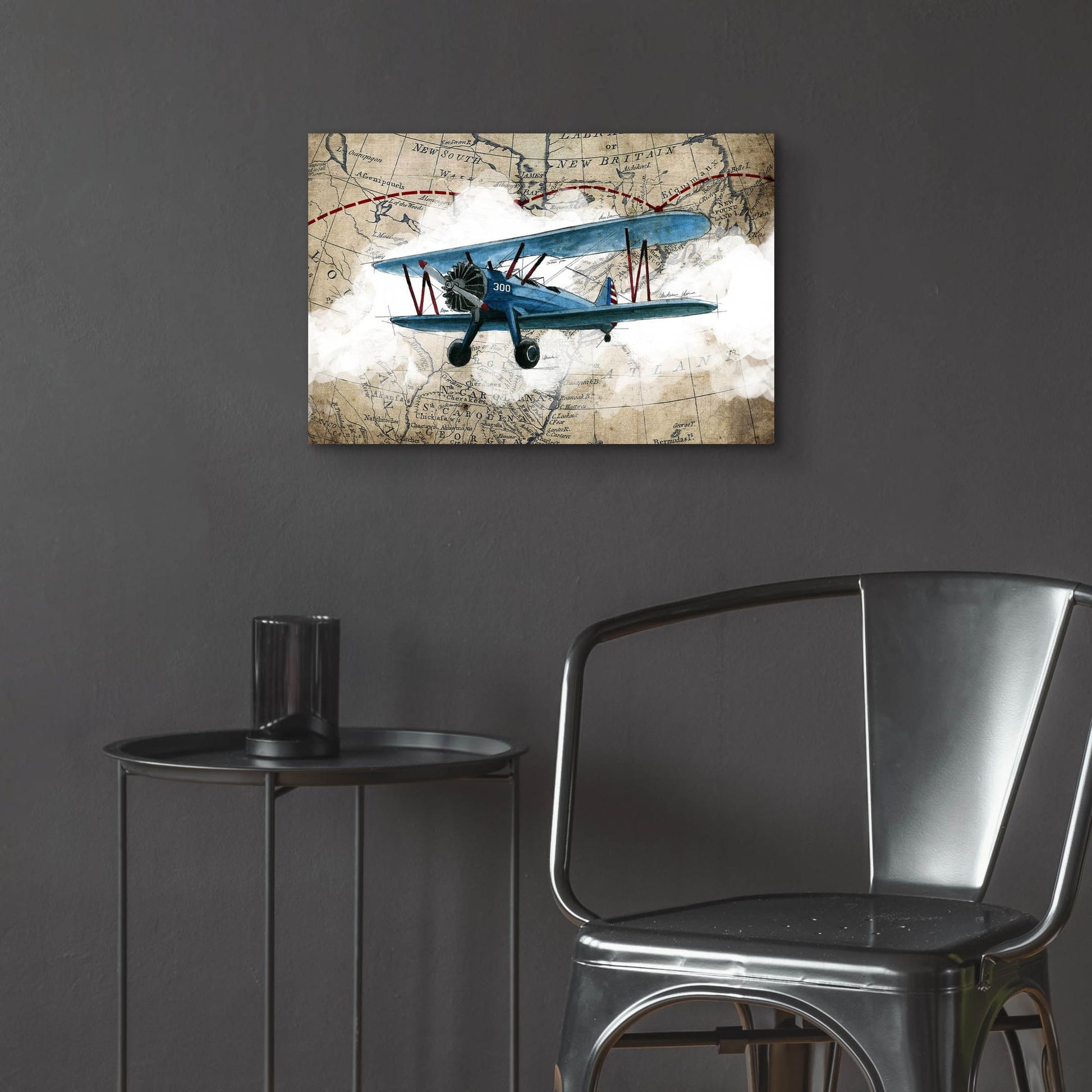 Epic Art 'Biplane 1' by Graphinc, Acrylic Glass Wall Art,24x16