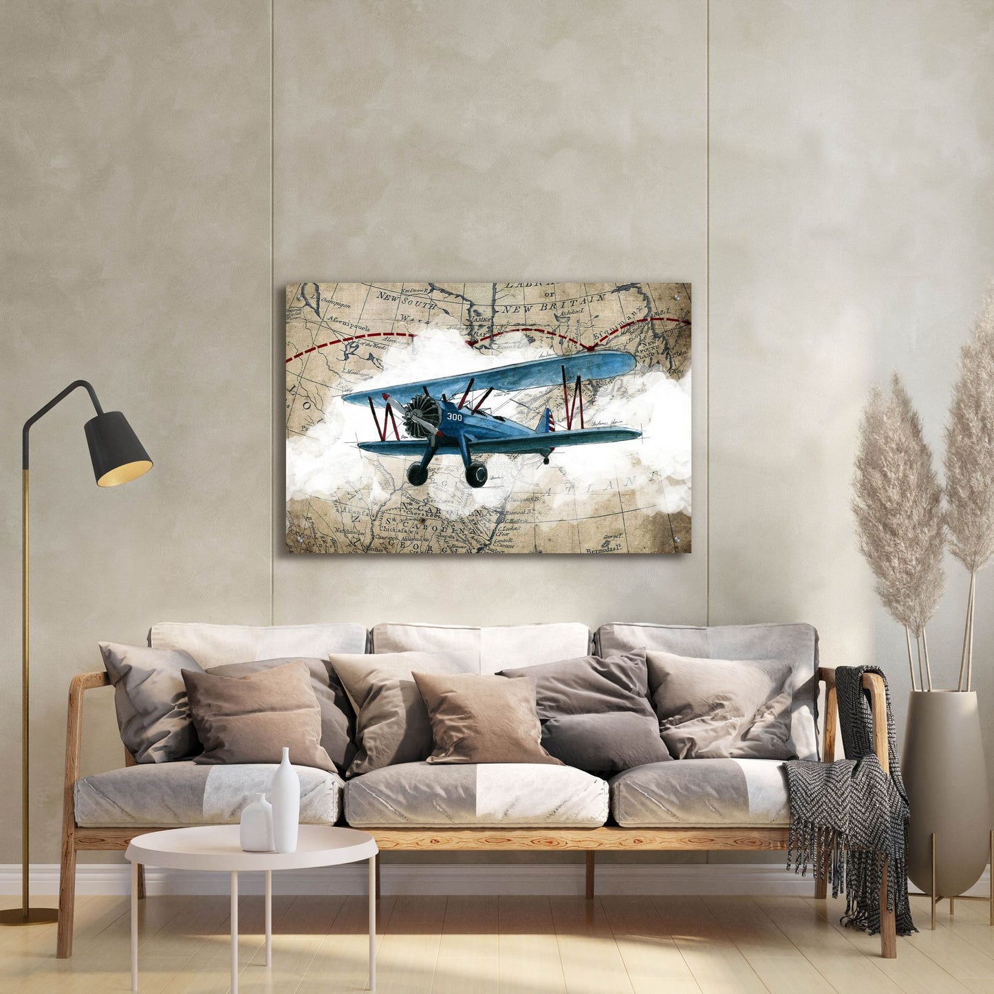 Epic Art 'Biplane 1' by Graphinc, Acrylic Glass Wall Art,36x24