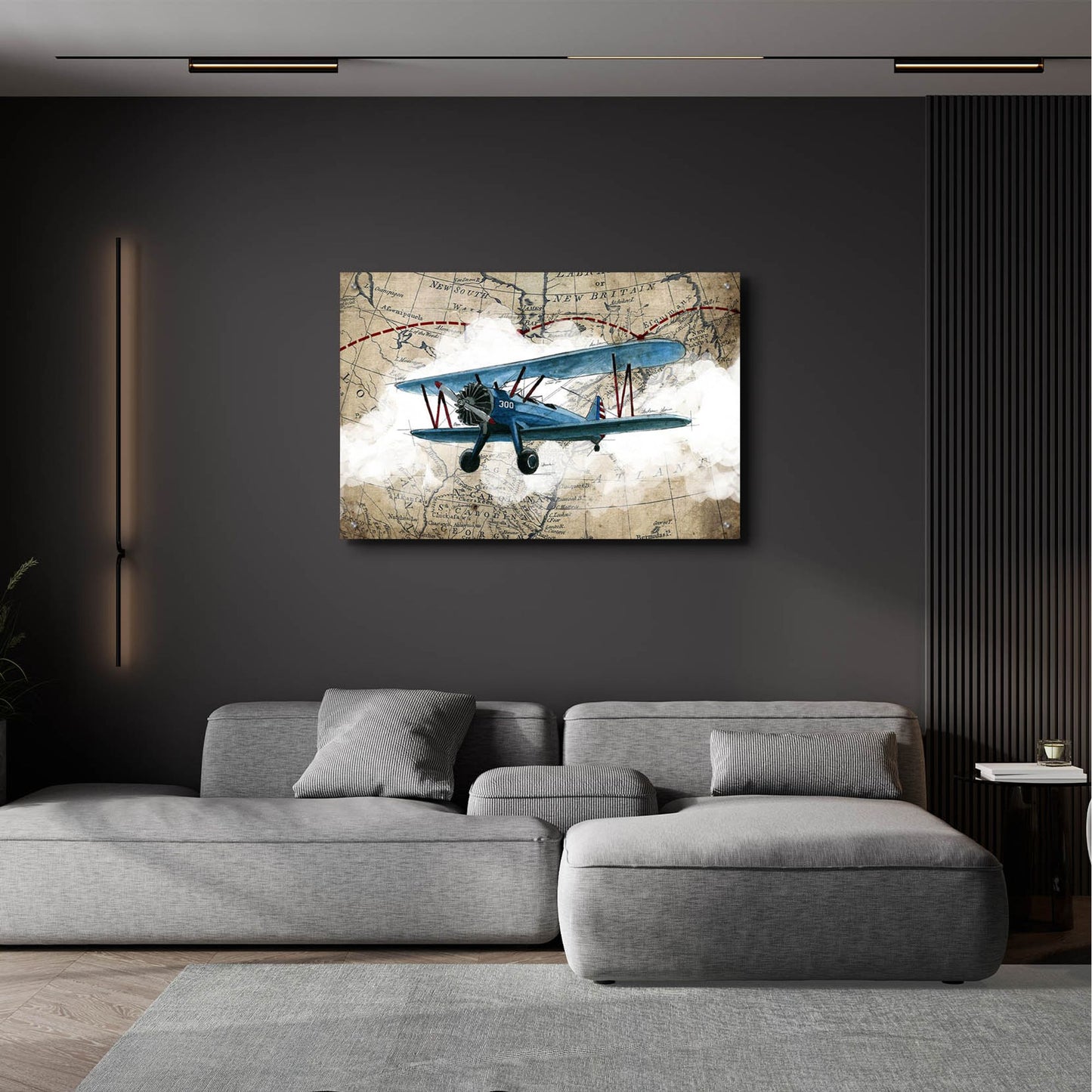 Epic Art 'Biplane 1' by Graphinc, Acrylic Glass Wall Art,36x24