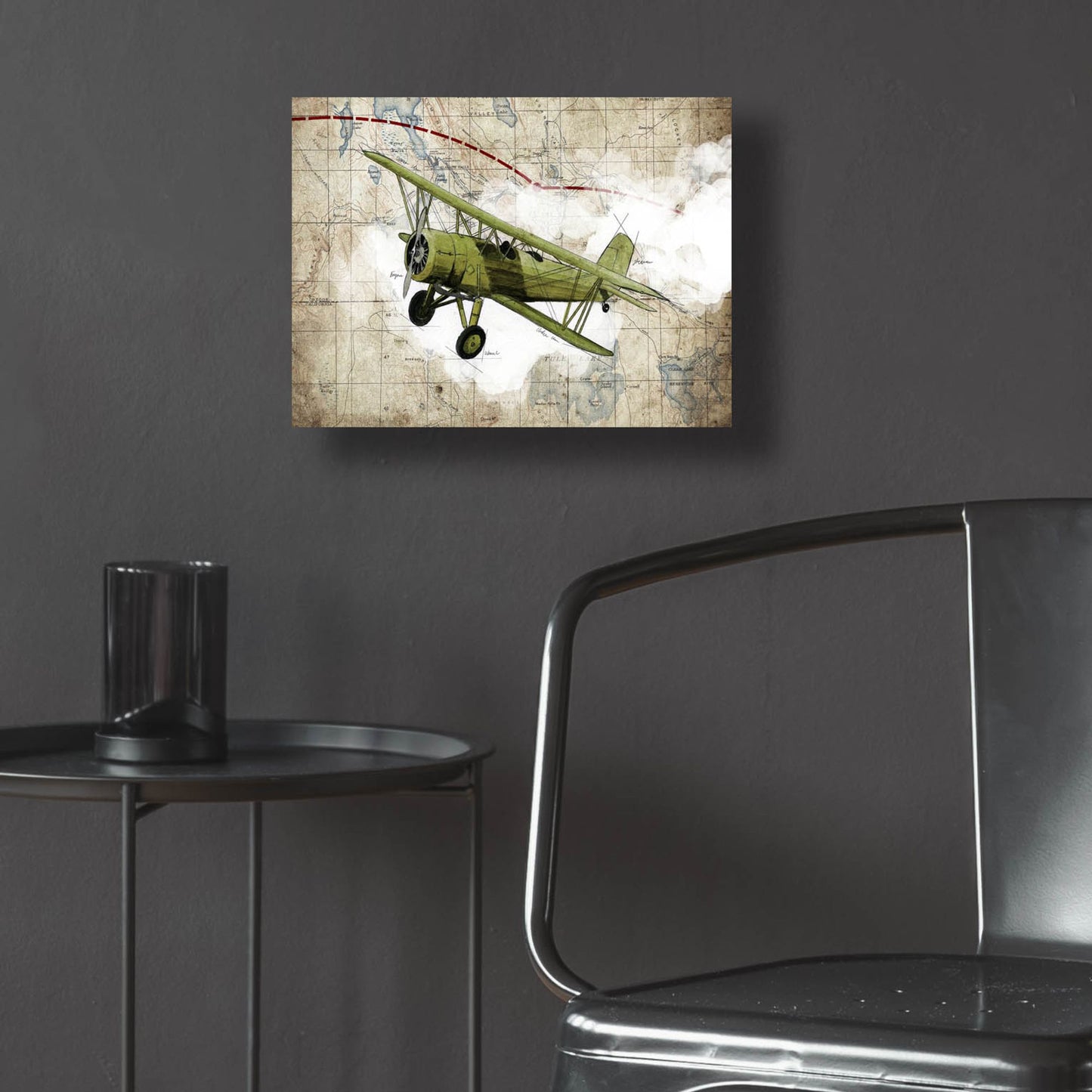 Epic Art 'Biplane 2' by Graphinc, Acrylic Glass Wall Art,16x12