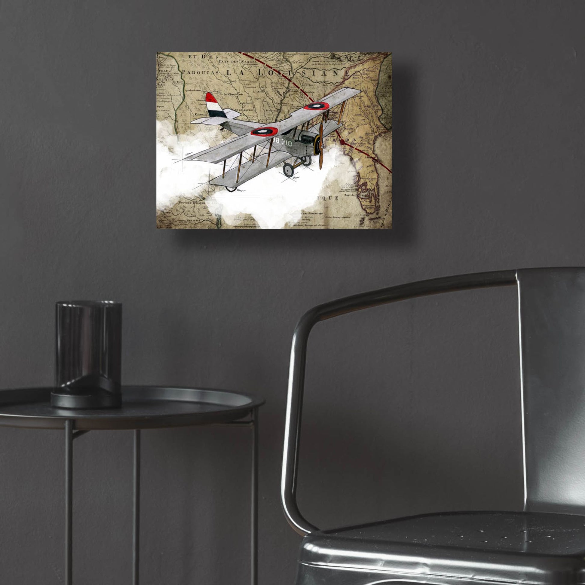 Epic Art 'Biplane 4' by Graphinc, Acrylic Glass Wall Art,16x12