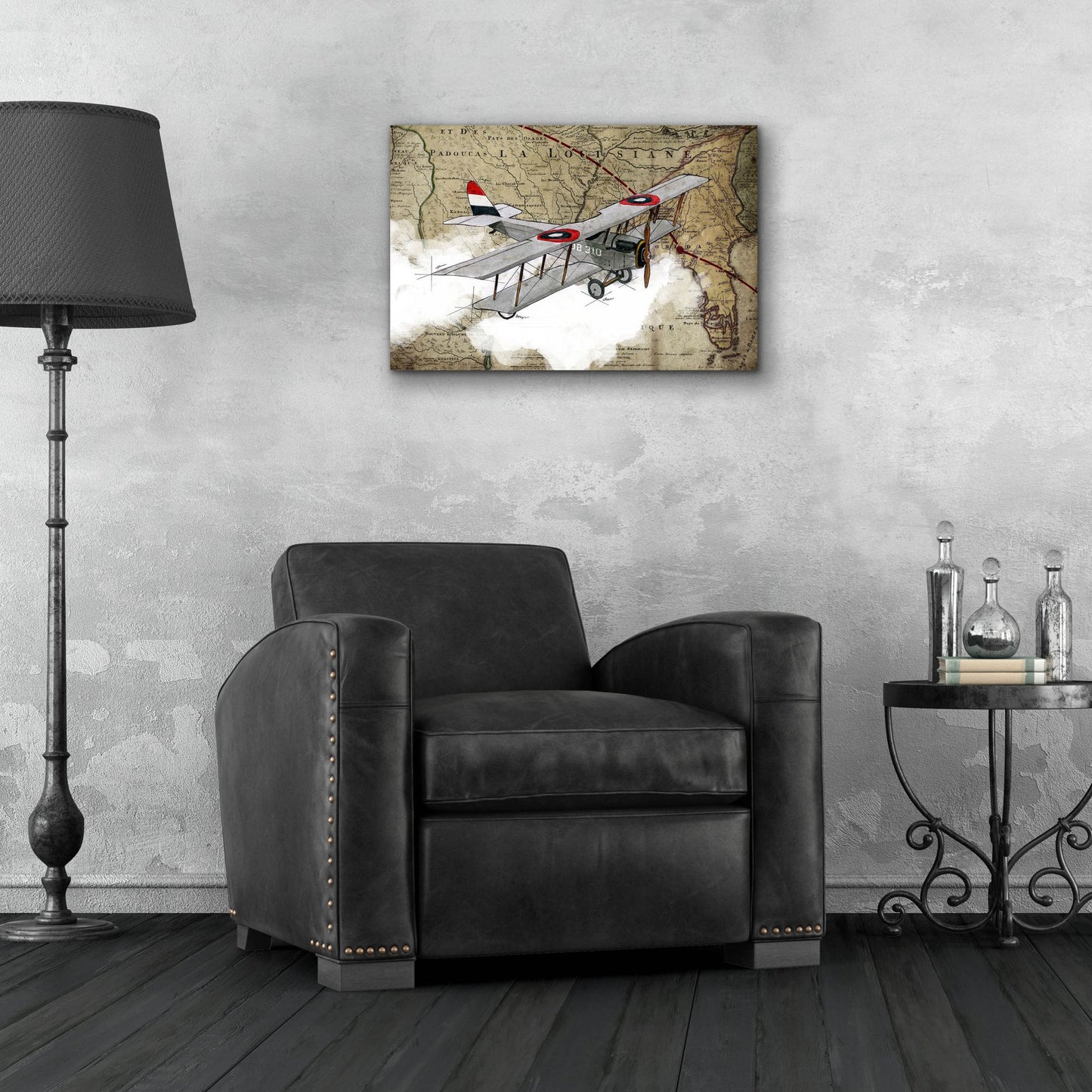 Epic Art 'Biplane 4' by Graphinc, Acrylic Glass Wall Art,24x16