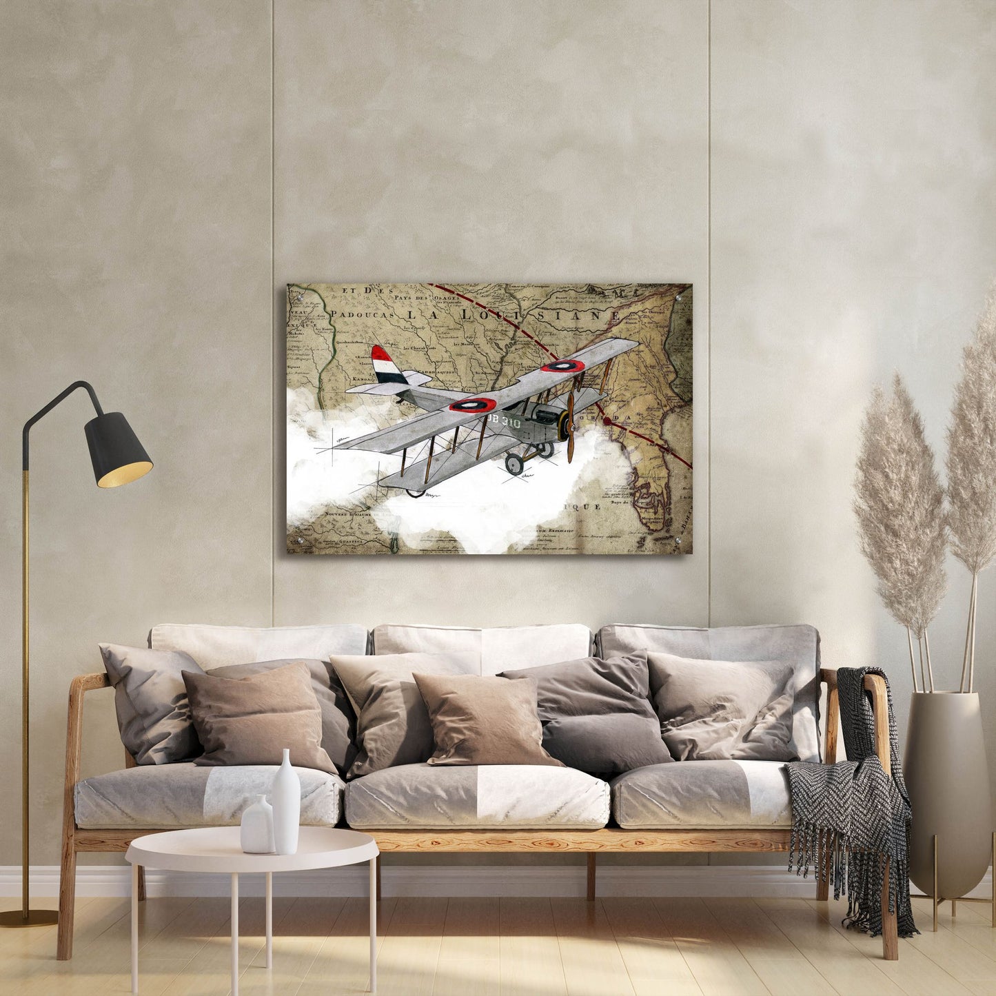 Epic Art 'Biplane 4' by Graphinc, Acrylic Glass Wall Art,36x24