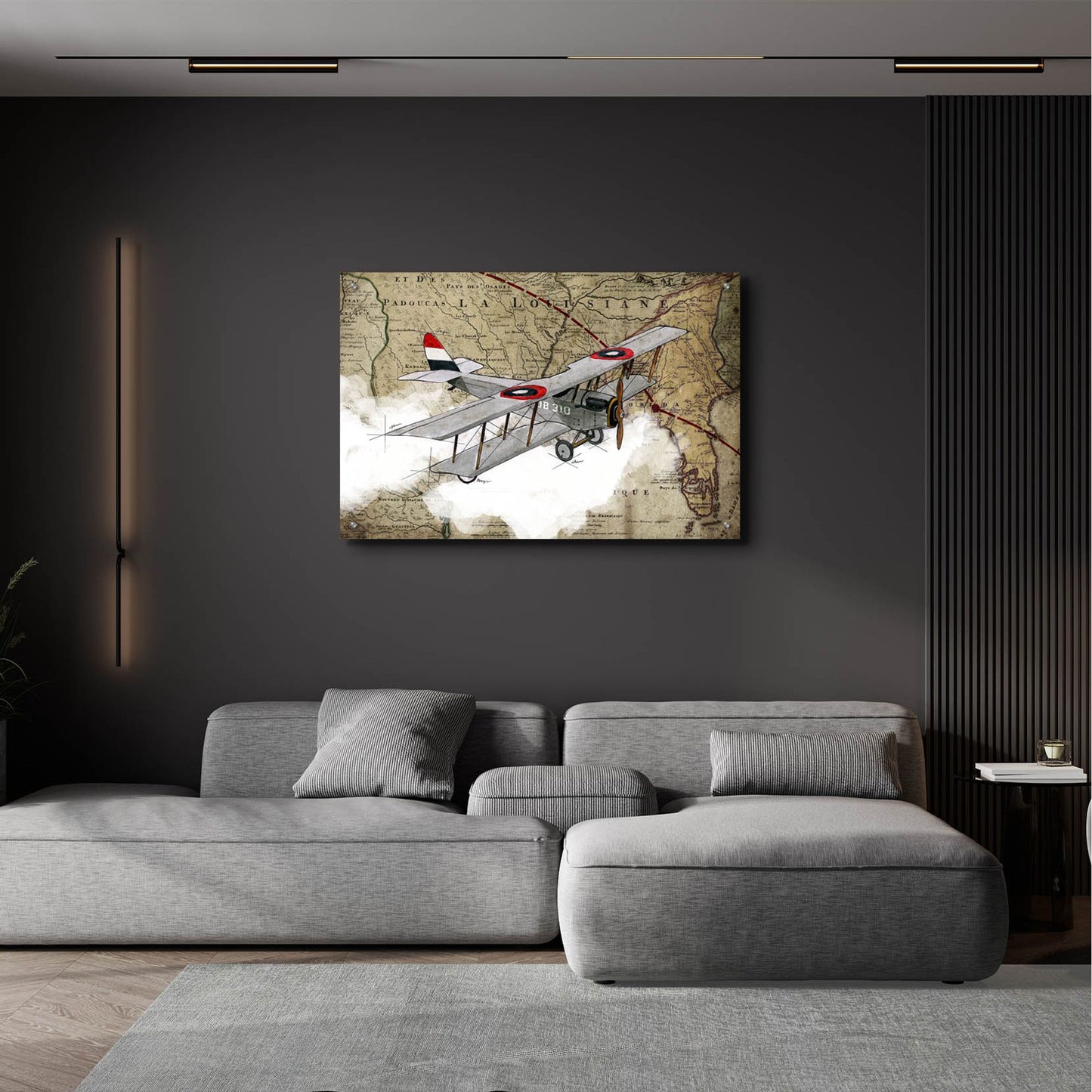 Epic Art 'Biplane 4' by Graphinc, Acrylic Glass Wall Art,36x24