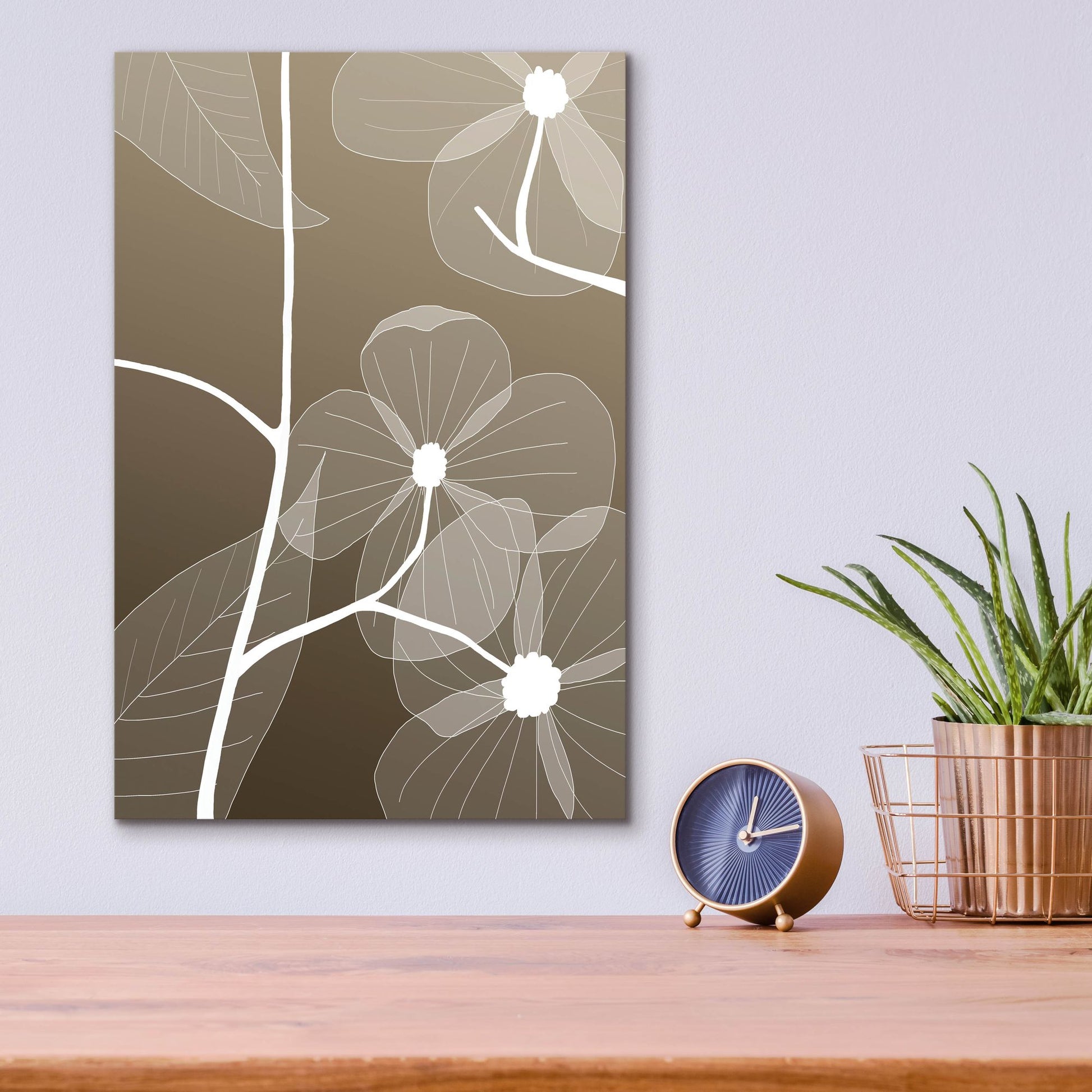 Epic Art 'Floral 1' by Graphinc, Acrylic Glass Wall Art,12x16