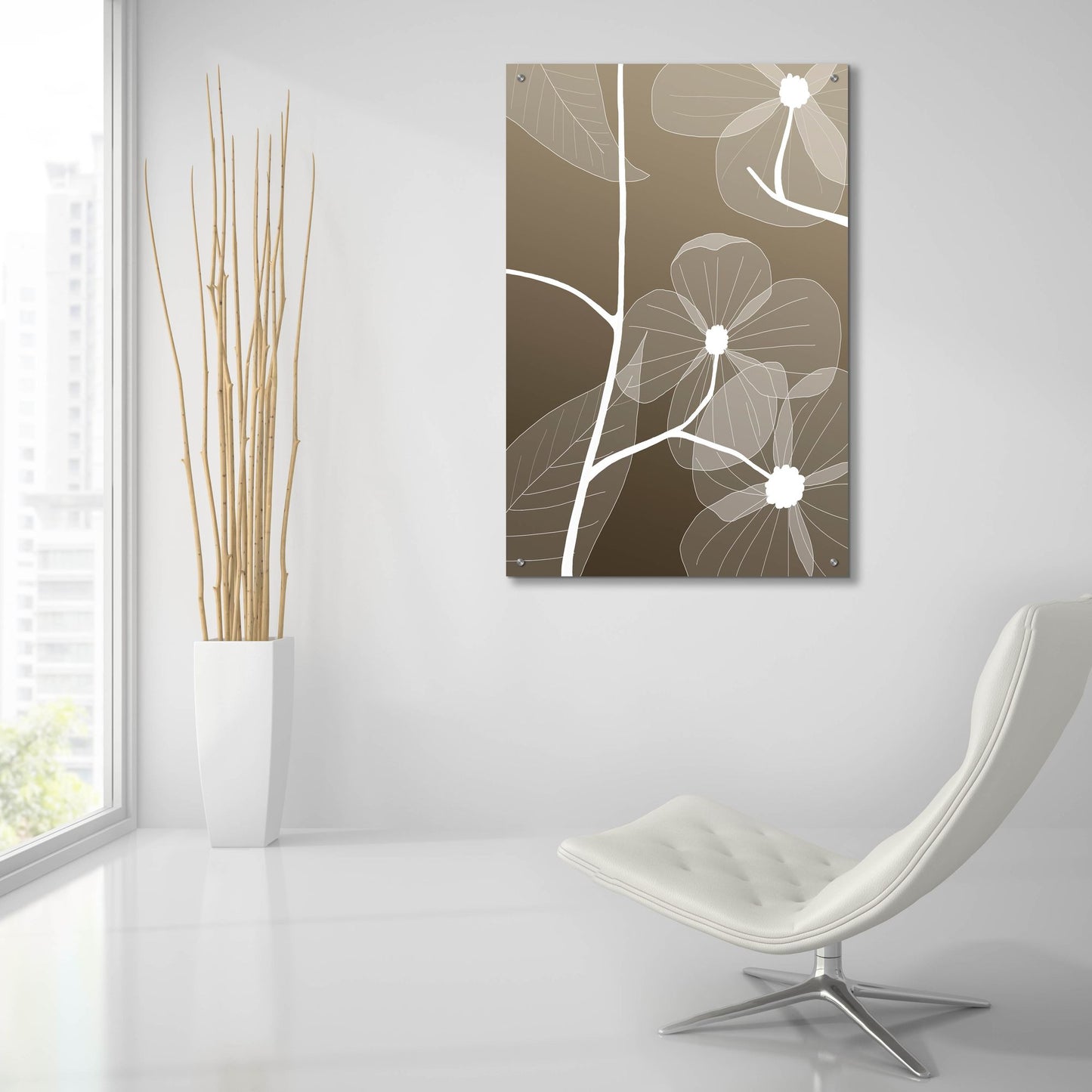 Epic Art 'Floral 1' by Graphinc, Acrylic Glass Wall Art,24x36